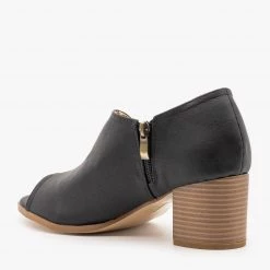 AMS Shoes Cut Out Open Toe Heels Newest Arrivals