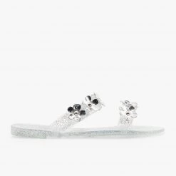 Bamboo Shoes Cute Flower Jelly Slides