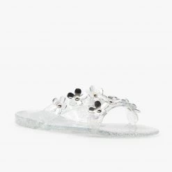 Bamboo Shoes Cute Flower Jelly Slides