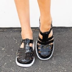 Bamboo Shoes Cute Girl Jelly Cage Sandal