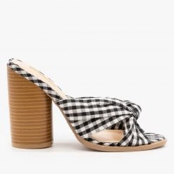 Qupid Shoes Cute Knotted High Heels