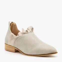 CCOCCI Cute Ruffled Bootie Flats