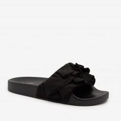 Qupid Shoes Cute Ruffled Slides