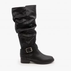 Soda Shoes Newest Arrivals Cute Slouchy Buckle Boots FINAL SALE