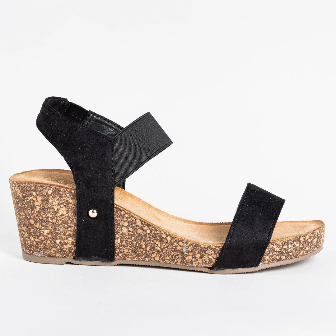 Bella Marie Cute Trendy Cork Wedges 3 Bella Marie Cute Trendy Cork Wedges