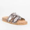 Soho Girls Cutout Comfy Cork Slides Newest Arrivals
