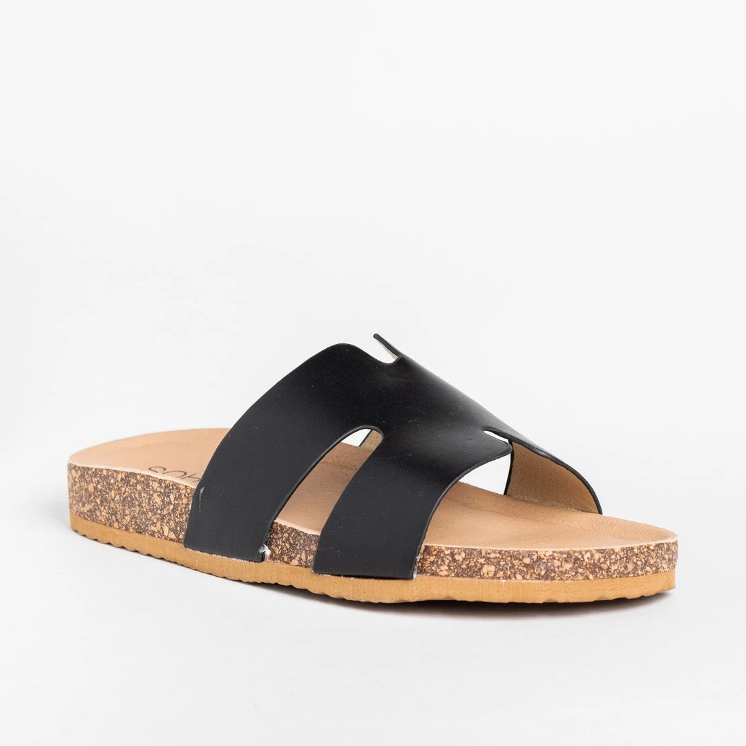 Soho Girls Cutout Comfy Cork Slides Newest Arrivals 2 Soho Girls Cutout Comfy Cork Slides Newest Arrivals