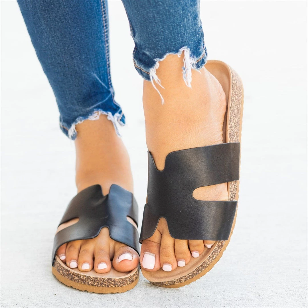 Soho Girls Cutout Comfy Cork Slides Newest Arrivals 6 Soho Girls Cutout Comfy Cork Slides Newest Arrivals