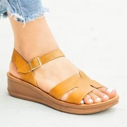 Nature Breeze Cutout Comfy Sole Sandal Wedges Newest Arrivals 4 Nature Breeze Cutout Comfy Sole Sandal Wedges Newest Arrivals