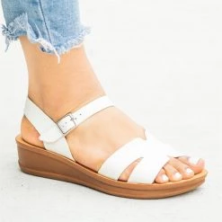 Nature Breeze Cutout Comfy Sole Sandal Wedges Newest Arrivals