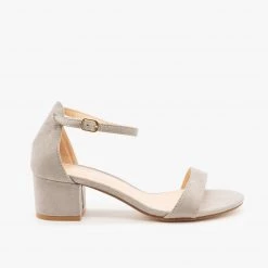 Nature Breeze Newest Arrivals Dainty Ankle Strap Block Heels