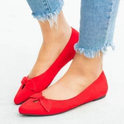 Bamboo Shoes Dainty Bow Pointed Toe Flats 12 Bamboo Shoes Dainty Bow Pointed Toe Flats