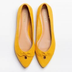Bamboo Shoes Dainty Bow Pointed Toe Flats 10 Bamboo Shoes Dainty Bow Pointed Toe Flats