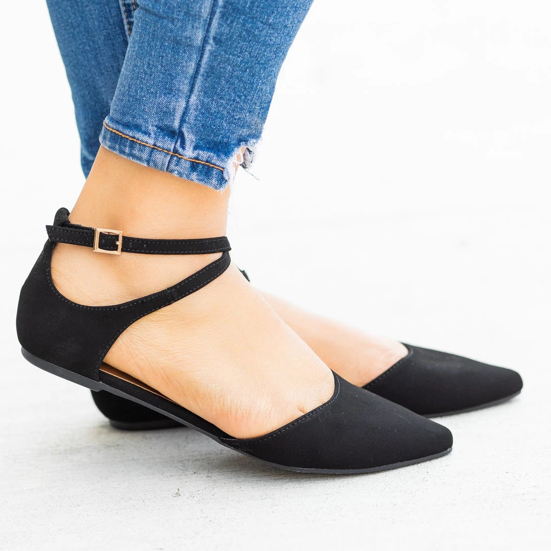 Bamboo Shoes Newest Arrivals Dainty Criss Cross Ankle Strap Flats 6 Bamboo Shoes Newest Arrivals Dainty Criss Cross Ankle Strap Flats