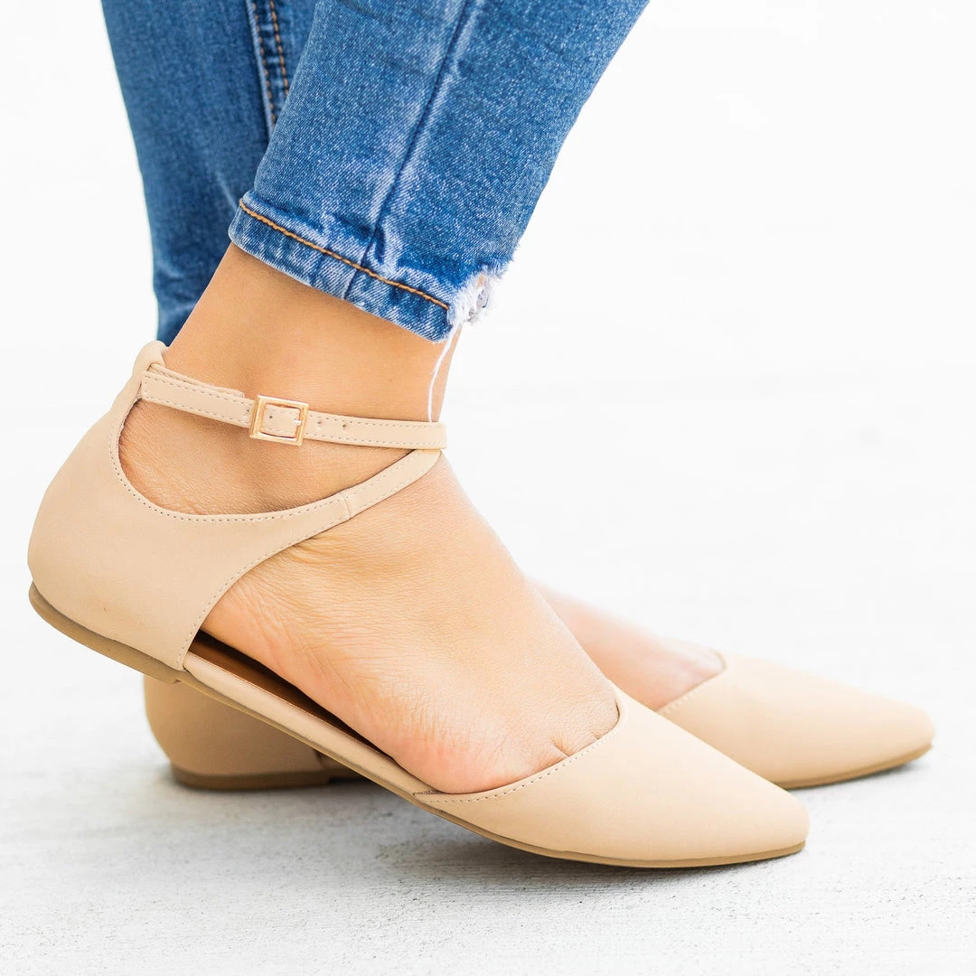 Bamboo Shoes Newest Arrivals Dainty Criss Cross Ankle Strap Flats 5 Bamboo Shoes Newest Arrivals Dainty Criss Cross Ankle Strap Flats