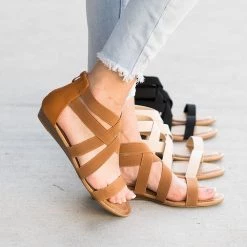 Forever Danielle Elastic Strapped Sandals 5 Forever Danielle Elastic Strapped Sandals