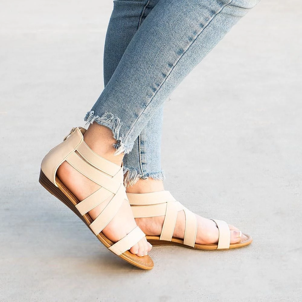 Forever Danielle Elastic Strapped Sandals 2 Forever Danielle Elastic Strapped Sandals