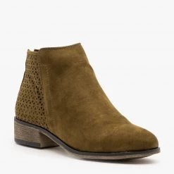 Bamboo Shoes Darling Laser Cut Booties