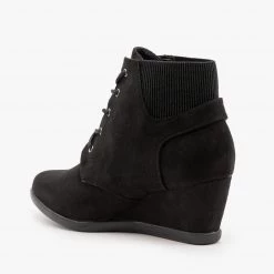 Forever Delightful Lace Up Wedge Booties FINAL SALE Newest Arrivals 13 Forever Delightful Lace Up Wedge Booties FINAL SALE Newest Arrivals