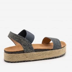 Olivia Miller Denim Espadrille Slingback Sandals Newest Arrivals