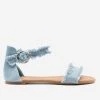 Unbranded/Generic Denim Fringe Sandals Newest Arrivals