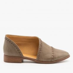 Qupid Shoes Newest Arrivals Designer Cut Stitched Flats