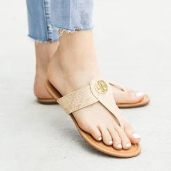 City Classified Shoes Designer Thong-Toed Sandals FINAL SALE