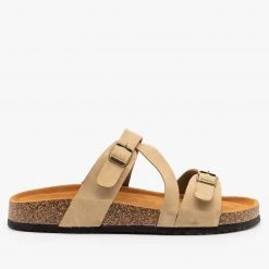 Refresh Newest Arrivals Diagonal Strap Buckled Sandals