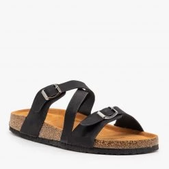 Refresh Newest Arrivals Diagonal Strap Buckled Sandals