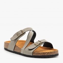 Refresh Newest Arrivals Diagonal Strap Buckled Sandals