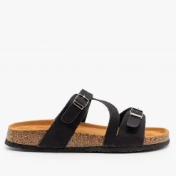 Refresh Newest Arrivals Diagonal Strap Buckled Sandals