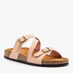 Refresh Newest Arrivals Diagonal Strap Buckled Sandals