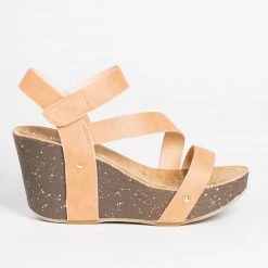 Refresh Diagonal Strap Platform Wedges 6 Refresh Diagonal Strap Platform Wedges