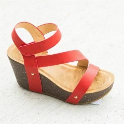 Refresh Diagonal Strap Platform Wedges 7 Refresh Diagonal Strap Platform Wedges
