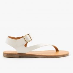 Weeboo Newest Arrivals Diagonal Strap Thong-Toed Sandals