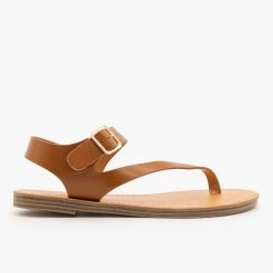 Weeboo Newest Arrivals Diagonal Strap Thong-Toed Sandals