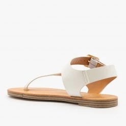 Weeboo Newest Arrivals Diagonal Strap Thong-Toed Sandals