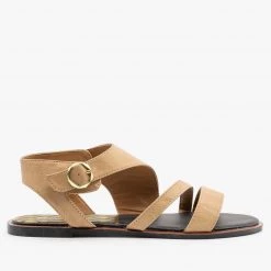 Qupid Shoes Diagonal Strappy Sandals Newest Arrivals