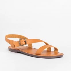 Soda Shoes Newest Arrivals Diagonal Wraparound Strap Sandals