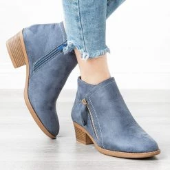 ARider Girl Newest Arrivals Diagonal Zipper Booties