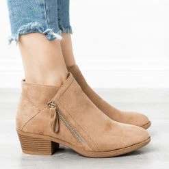 ARider Girl Newest Arrivals Diagonal Zipper Booties