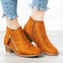 ARider Girl Newest Arrivals Diagonal Zipper Booties