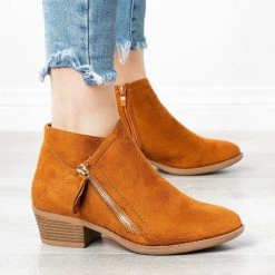 ARider Girl Newest Arrivals Diagonal Zipper Booties