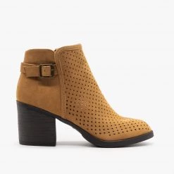 Bamboo Shoes Diamond Back Buckle Booties FINAL SALE Newest Arrivals