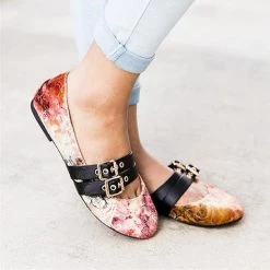 Bamboo Newest Arrivals Diana Double Buckled Flats