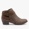 Bamboo Shoes Newest Arrivals Distressed Belted Ankle Booties