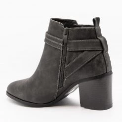 Refresh Newest Arrivals Distressed Belted Ankle Booties