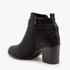 Refresh Newest Arrivals Distressed Belted Ankle Booties