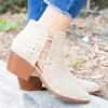 Qupid Shoes Distressed Cinched Booties Newest Arrivals
