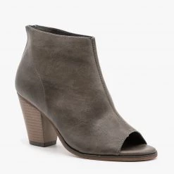 Mata Distressed Faux Leather Open Toe Booties Newest Arrivals 22 Mata Distressed Faux Leather Open Toe Booties Newest Arrivals